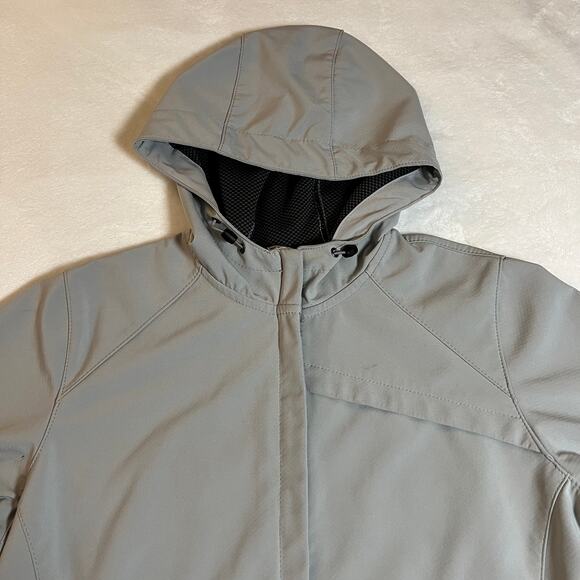 New Balance Women's Soft Shell Zip Up Jacket with Hood Size Large **FLAWED** - Picture 3 of 13